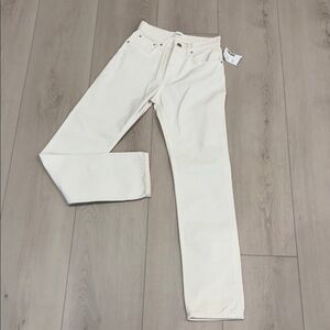 NWT ba&sh Women White Jeans SZ 0